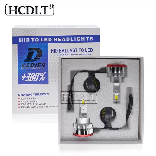 

car headlights hcdlt lamp d3s d4s d4r d2r d2s led headlight bulb white d1s d5s d8s 70w 12000lm built-in canbus driver for auto headlamp