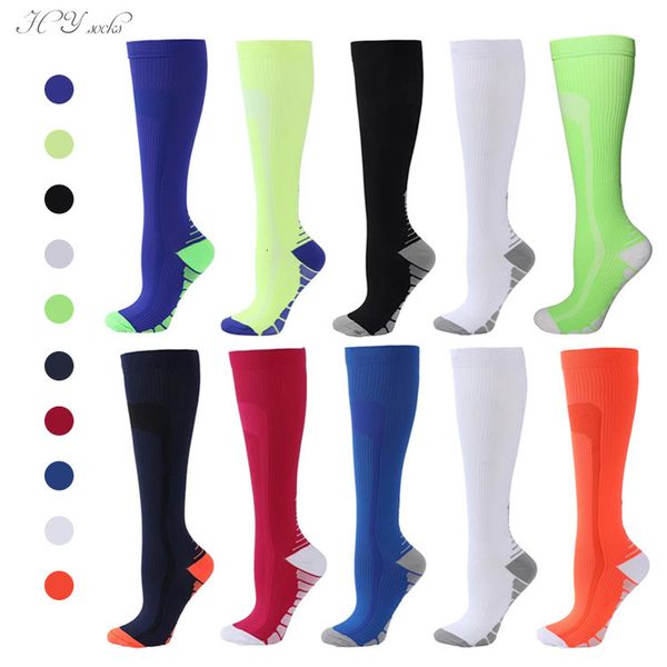 

socks compression outdoor cycling and running breathable pressure, Black;white