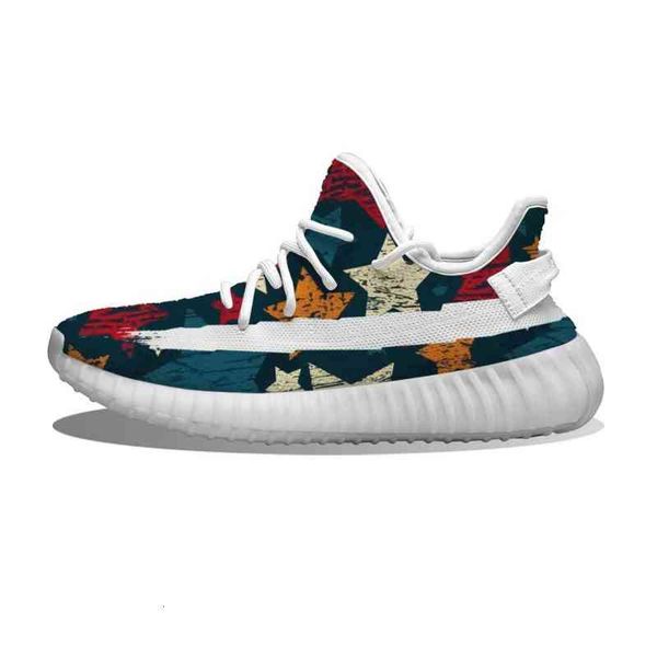 

diy customizedretro red blue orange stars running shoes mesh printed mens womens trainers outdoor sports sneakers, Black;white