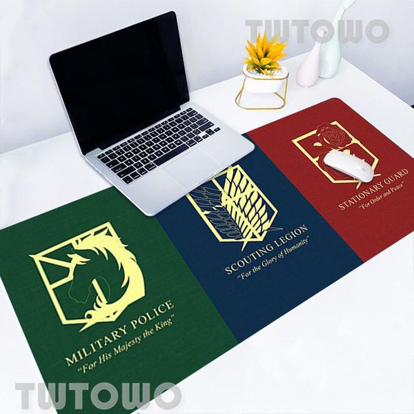 

mouse pads & wrist rests attack on titan shingeki no kyojin pad natural rubber lovely art cartoon gamer office decoration carpet desk mat