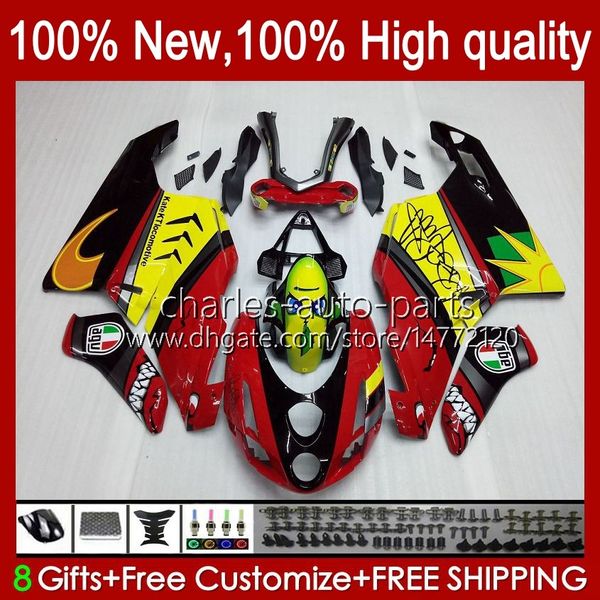 Feedings de motocicleta para Ducati 749-999 749S 999S 749 999 2003-2006 ABS Bodywork 27No.0 749 999 S R 2003 2004 2005 2006 749R 999R 03 04 05 06 OEM Bodys Kit Tubarão