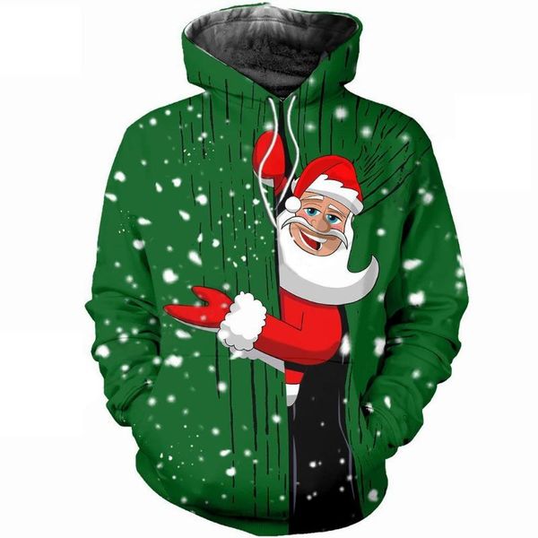

men's hoodies & sweatshirts dark plstar 3d printed santa christmas gift harajuku streetwear funny pullover unique hoodies/sweatshirt/, Black