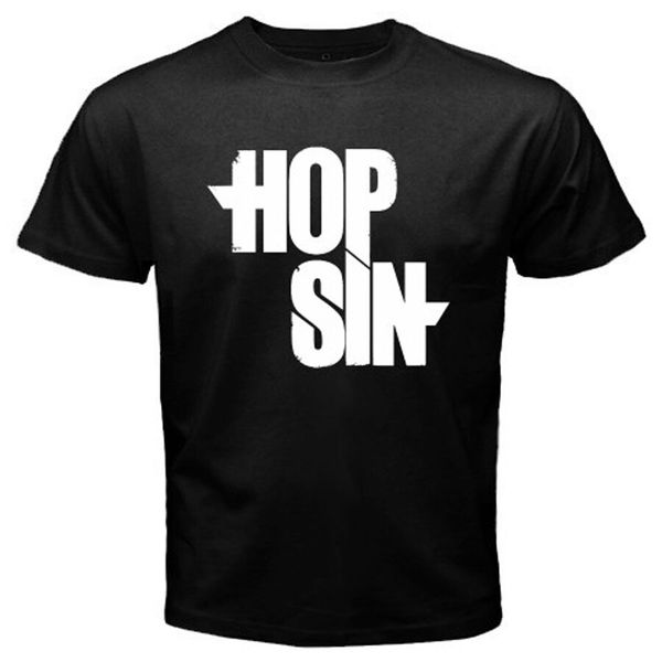 

New HOP SIN Logo Men's Black T-Shirt Size S to 3XL, White;black