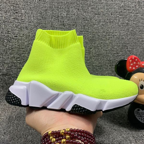 2021 Kids Speed ​​Runner Sock Обувь для мальчиков Носки Ботинки Детские тренажеры подростковые и удобные кроссовки Chaussures