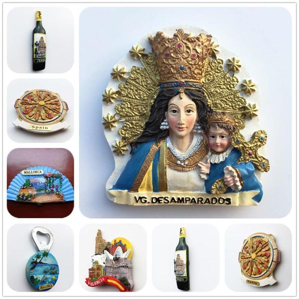 

fridge magnets spain scenery 3d tourism souvenir refrigerator magnetic sticker collection handicraft gift