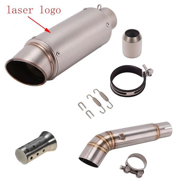 

motorcycle gp project exhaust muffler and middle link pipe for cb600f cb 600f hornet 600 2007- 2013 years slip-on system