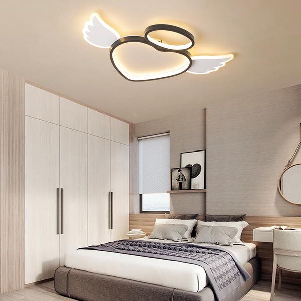 

ceiling lights nordic simple creative iron love lamp personality restaurant bedroom study model room single head lighting lb40313