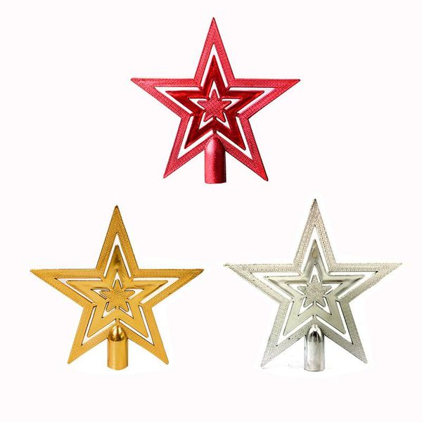 

christmas decorations many size tree er gold sliver red for plastic star ers happy year decor