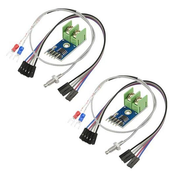 

smart home control 2pcs dc 3-5v max6675 themocouple module mini board and k type temperature sensor with cable cord
