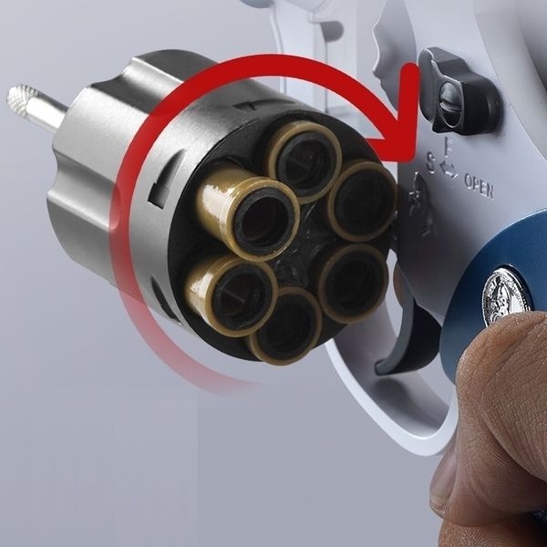 

5444toytime zp5 pistol alloy plastic eva foam darts bullets revolver gun toys accessories soft paintball bolt