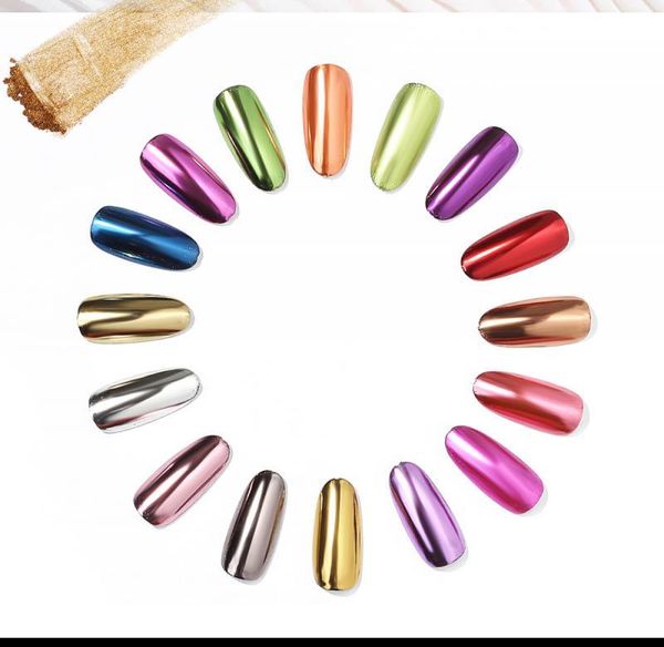 

nail art kits lulaa solid powder mirror 4 color aurora laser set symphony mermaid