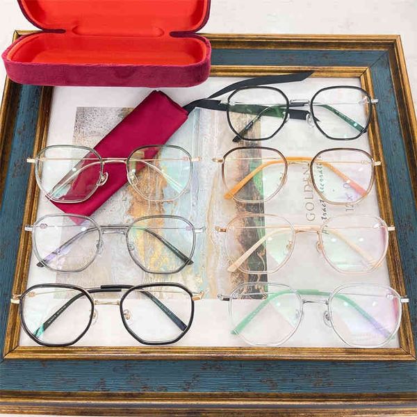 

2022 factory wholesale the plain myopia flat lens can be equipped with degree glasses frame net red of the same type gg0421, White;black