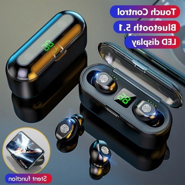 

tws bluetooth v 5,1 headphones wireless headphones stereo sport wireless headphones headset 3500mah power for iphone xiaomi wholesale