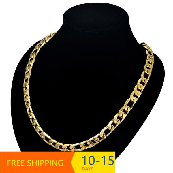 

chains cuban gold necklace men embossing 9mm vintage jewelry wholesale color stainless steel curb link chain, Silver