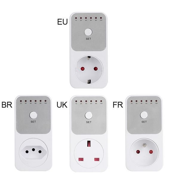 

timers eu fr br uk electronic timer countdown timing socket 10hr 6 groups switch controller