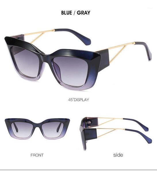 

sunglasses big frame cat's eye european and american personality trend street po1, White;black