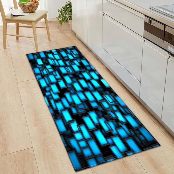 

carpets kitchen mat home entrance doormat geometry pattern bedroom bedside floor decoration carpet non-slip hallway balcony bathroom rug