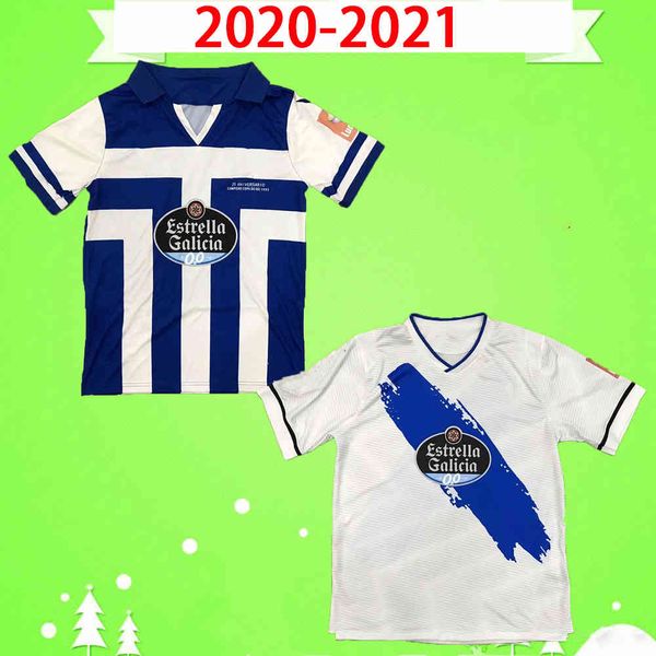 

21 20 deportivo de la coruna soccer jersey 2020 2021 coruÃ±a mollejo .kone sabin aketxe football shirt camisetas de fÃºtbol, Black