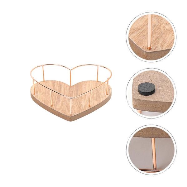 

car organizer heart-shaped jewelry tray decorative trinket plate exquisite cosmetic