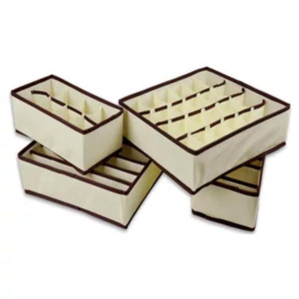 

bra underwear organizer foldable home storage box non-woven wardrobe drawer closet for scarfs socks drawers