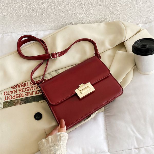 

evening bag 2021 small square pu buckle foreign style single shoulder simple leisure diagonal cross fashionable women's