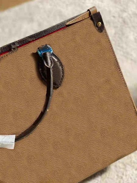 

retro classic fashion lady brown shopping bag luxury 3a classic brand leather canvas large capacity handbag