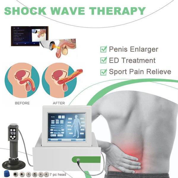 Gadgets radiais eletromagnéticos da saúde do choque Máquina da terapia da onda com o tratamento do tratamento do tratamento do tratamento da dor de segurança Massager extracorporal da fisioterapia