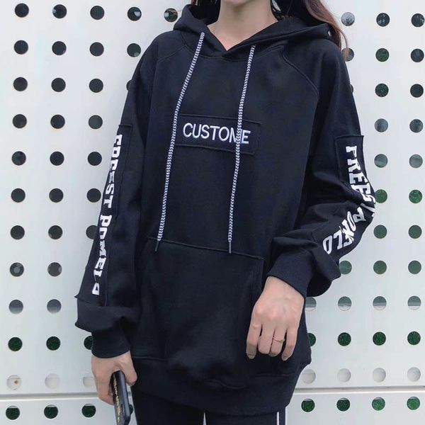 

hoodies 2021 winter leisure classic women's breathable long sleeve hoodie, Black