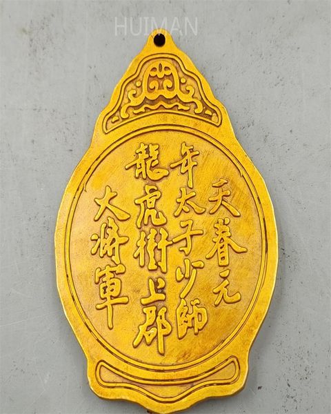 

decorative objects & figurines collection china brass antique imitation command the bronze medal sculpture metal crafts home decoration#8