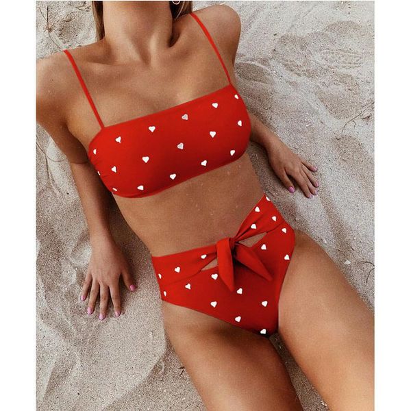 

one-piece suits 2 piece women swimsuit high waist bikini push up bandage swimwear girls bathing suit female biquini swimming set
