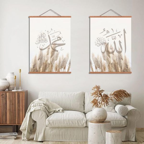 

frames wholesale magnetic poster hangers po frame wooden solid pine teak hanging for picture map canvas print wall art home decor