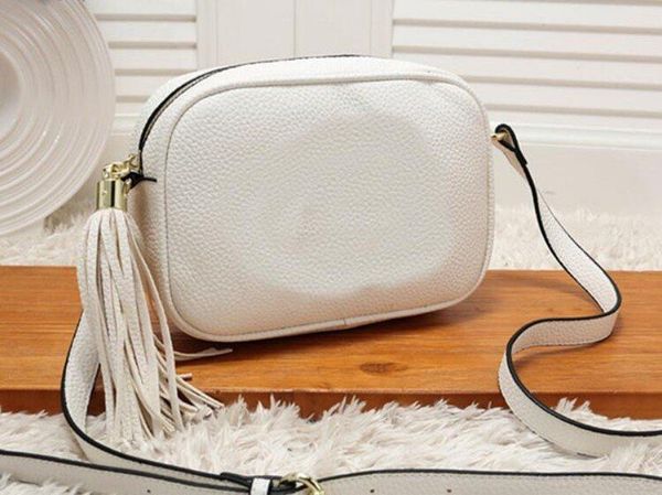 

fashion 7 color genuine leather bags women wallet crossbody soho disco zipper camera bag fringed designers handbag purse fast delivery