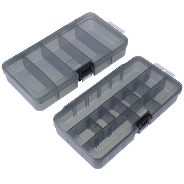 

fishing accessories 2 pcs tackle box lure tray plastic utility storage boxes with dividers