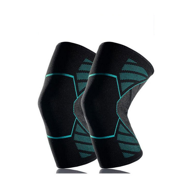 

knitted basketball knee protector elbow warm running kneecap support brace bandage & pads, Black;gray