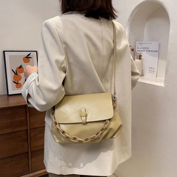 

[eam] women new retro large capacity pu leather flap personality all-match crossbody shoulder bag fashion tide 2021 18a1598