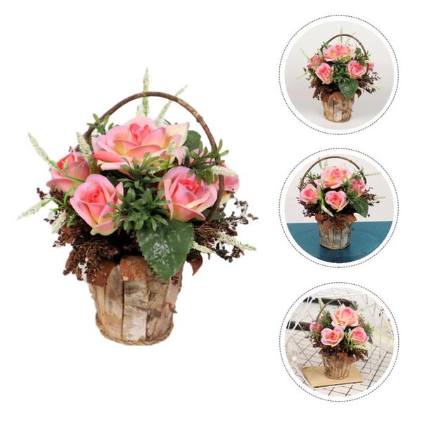 

storage baskets 1pc artificial flower basket scene decor deskadornment )