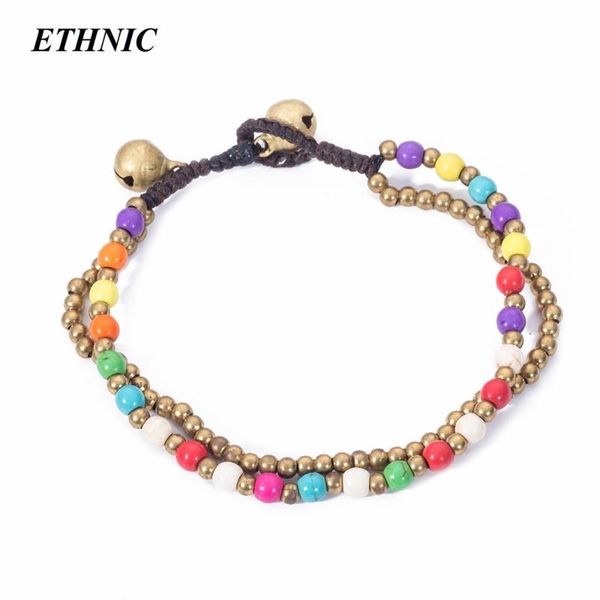 

beaded, strands bohemian handmade two layers round beads stone bracelets for women strand bracelet wristband jewelry friendship simple desig, Black