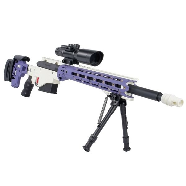 

2535new jieying msr nylon shell throwing awm soft bullet boy seating chicken toy gun model grab