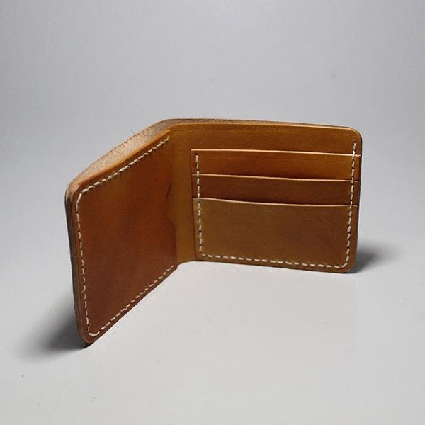 

wallets tree cream skin retro men and women short wallet handmade leather matte cowhide, Red;black