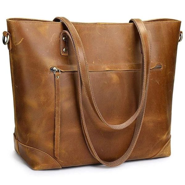 

evening bags retro style tote for women handbags and purses vegetable tanned oil wax leather oversize shopper female travel 2021