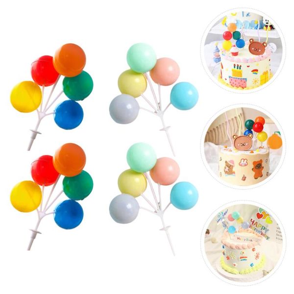 

other festive & party supplies 4pcs balloon cake er delicate safe cupcake decor