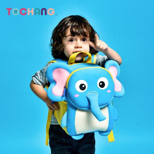 

backpack children's cartoon animal schoolbags shoulder bags diving material backbags anti-lost schoolbag support custom
