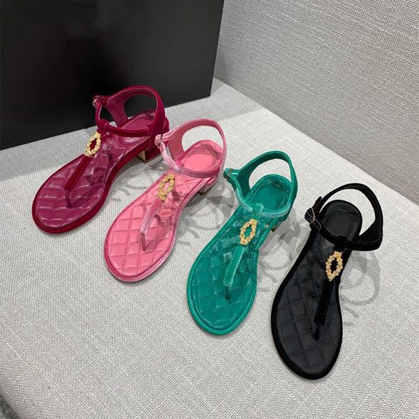 

sandals plus size 35-41 women's shoes classic brand genuine leather metal decoration summer fashion, Black