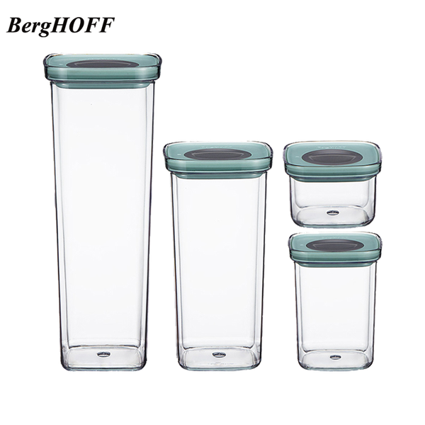 

berghoff kitchen storage box supplies grain tank moisture-proof sealed transparent bottles & jars