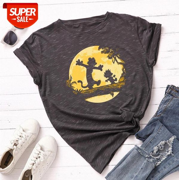 

women's loose round neck short-sleeved cotton t-shirt t174 #2e2m, White