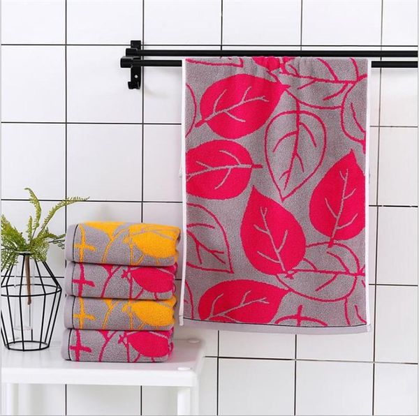 

towel leaf print face quick drying bath household water absorbent washcloth