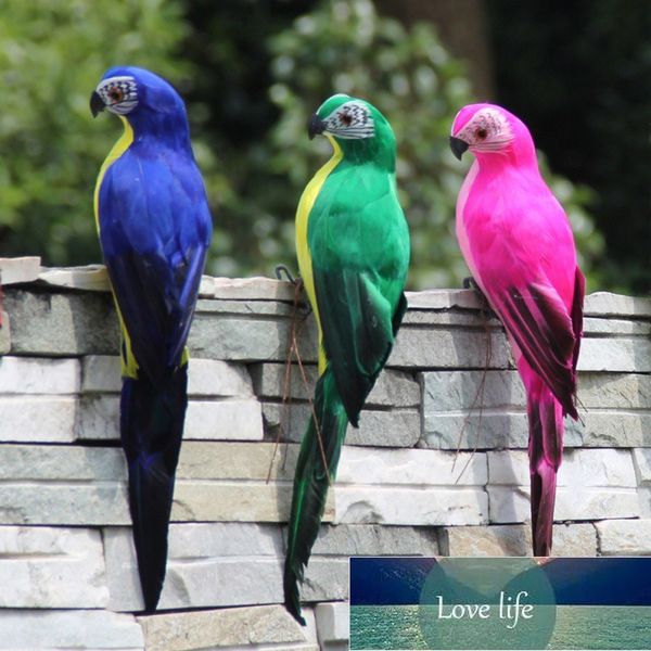 25 cm el yapımı simülasyon papağan yaratıcı tüy çim heykelcik süsleme hayvan kuş bahçe kuş prop dekorasyon fabrika fiyat uzman tasarım kalite son stil