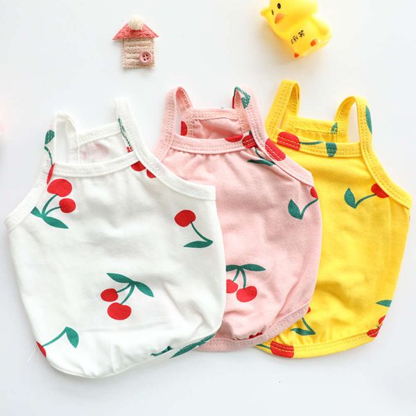 

dog apparel dog clothes summer thin cat vest cherry sling cute small dog pet 2932