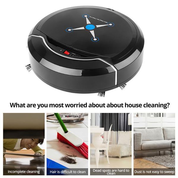 

vacuum cleaners robot cleaner intelligent floor sweep dirt dust hair usb charging mopping automatic for home
