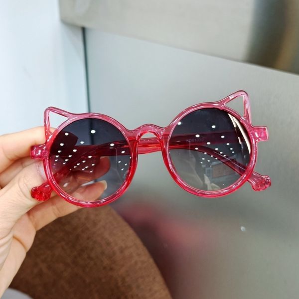 

kids sunglasses 2021 girls brand cat eye children glasses boys uv400 lens baby sun glasses cute eyewear shades driver goggles, White;black